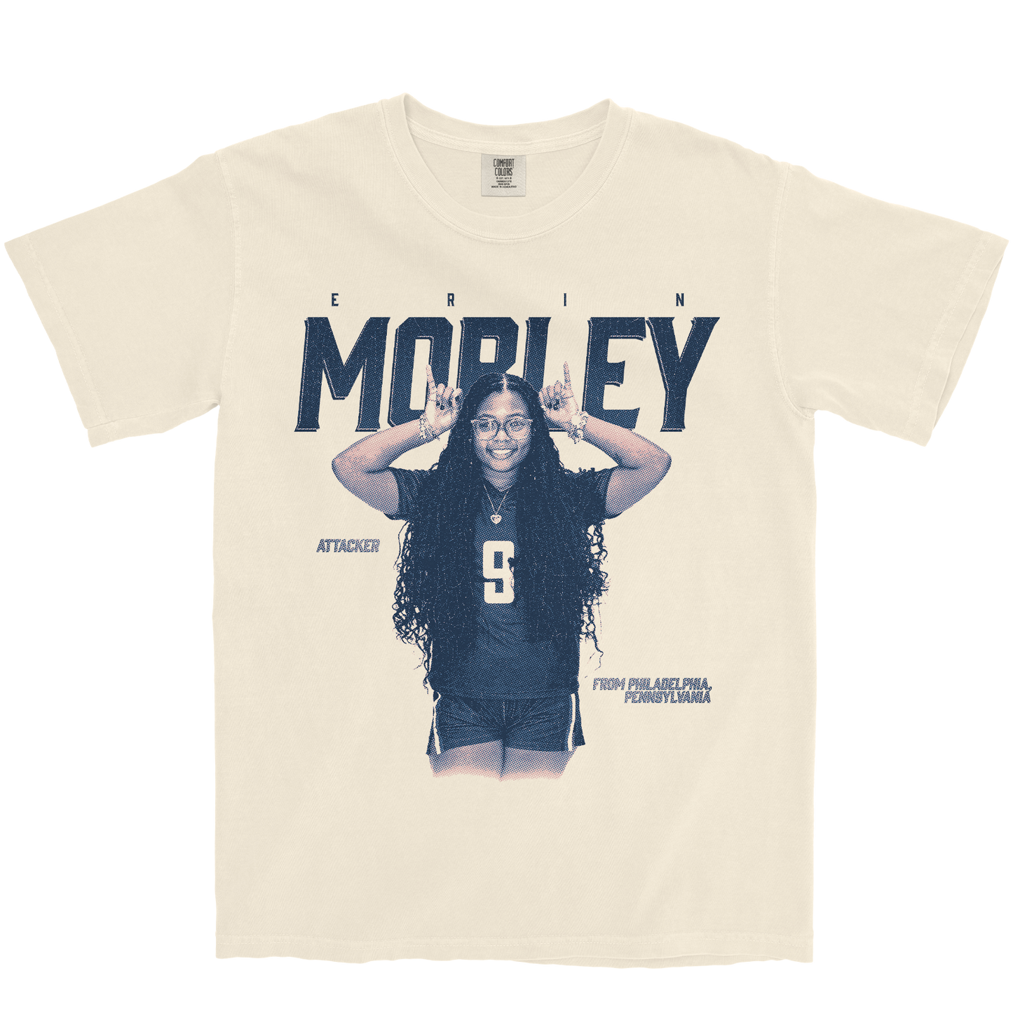 ERIN MOBLEY VINTAGE IVORY TEE