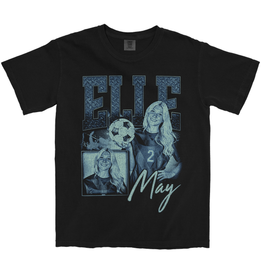 ELLE MAY GRAPHIC BLACK TEE