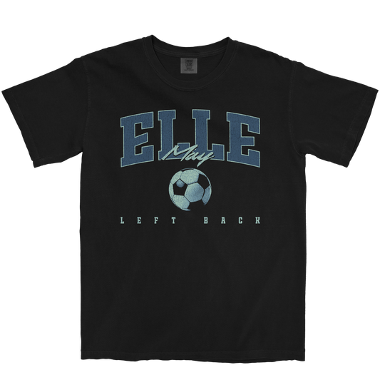 ELLE MAY RETRO BLACK TEE