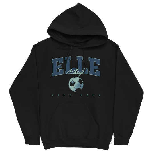 ELLE MAY RETRO BLACK HOODIE