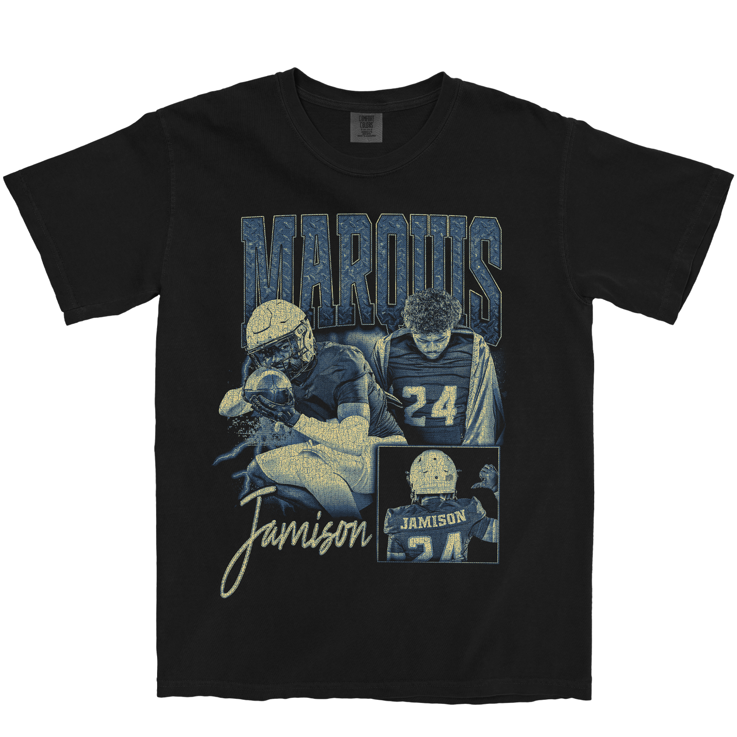 MARQUIS JAMISON GRAPHIC BLACK TEE