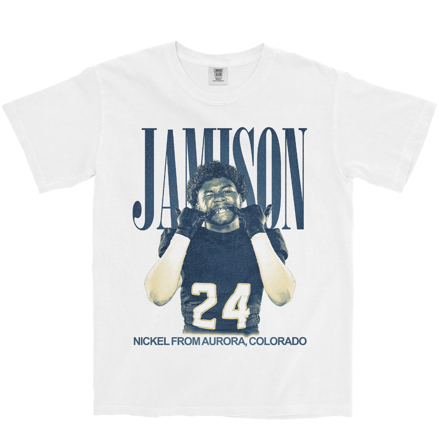 MARQUIS JAMISON VINTAGE WHITE TEE