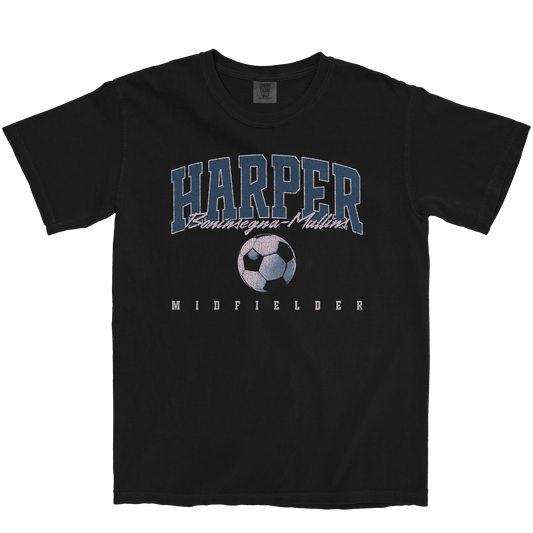 HARPER BONINSEGNA-MULLINS RETRO BLACK TEE