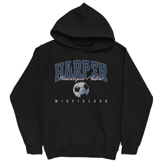 HARPER BONINSEGNA-MULLINS RETRO BLACK HOODIE