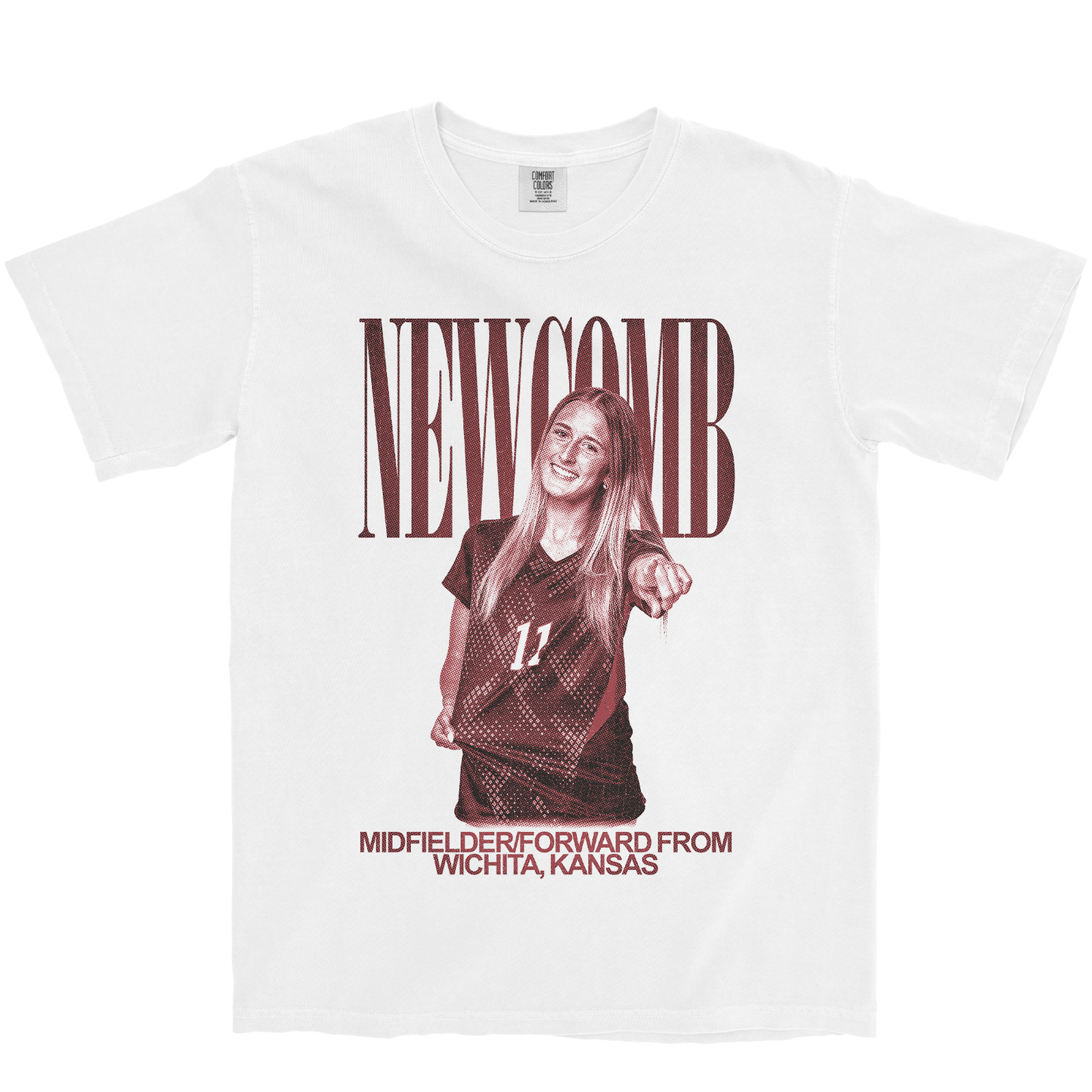 ELLEIGH NEWCOMB VINTAGE WHITE TEE