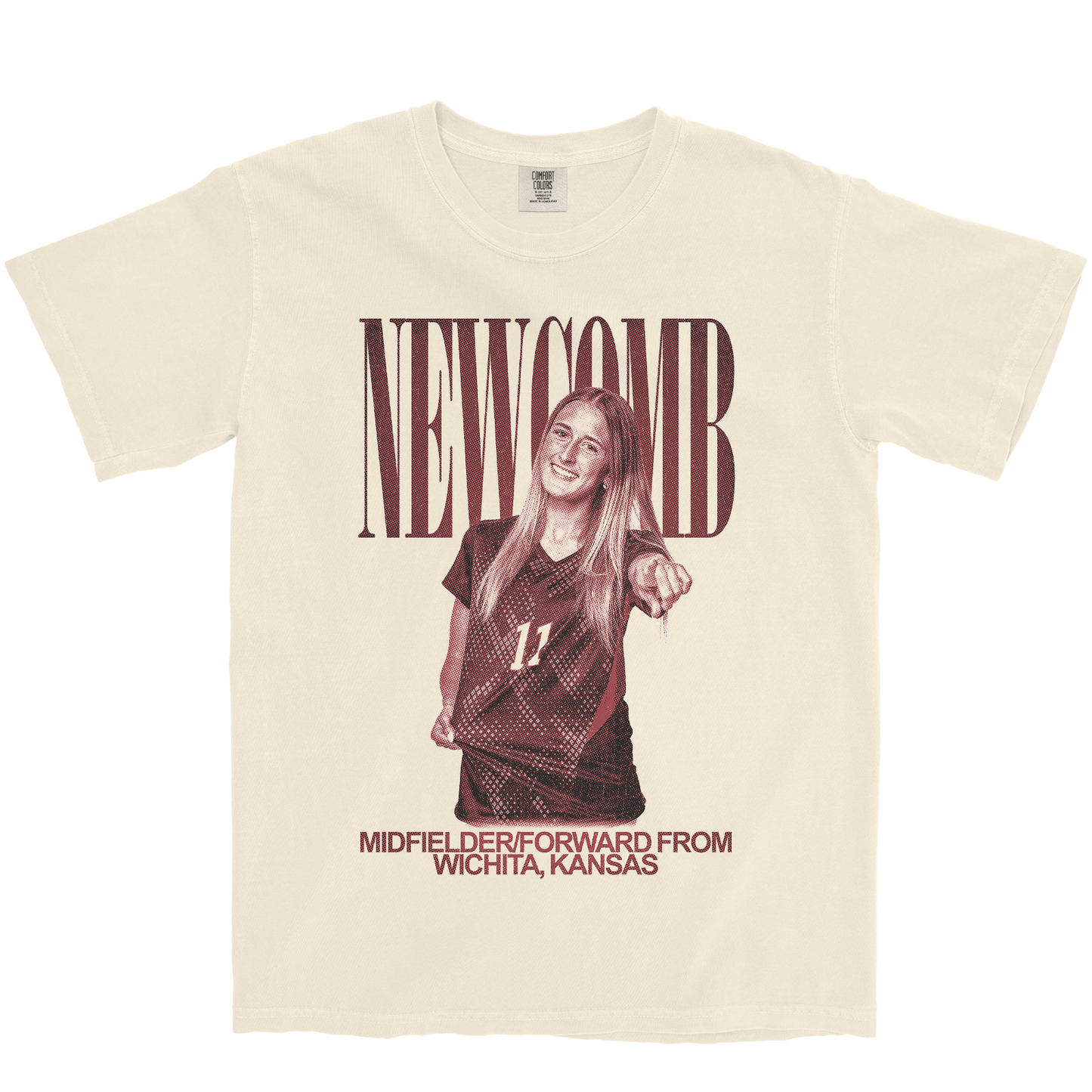 ELLEIGH NEWCOMB VINTAGE IVORY TEE