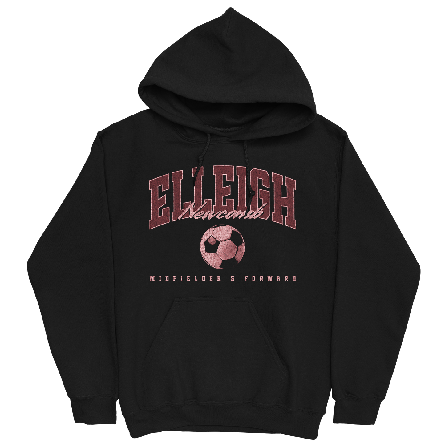 ELLEIGH NEWCOMB RETRO BLACK HOODIE