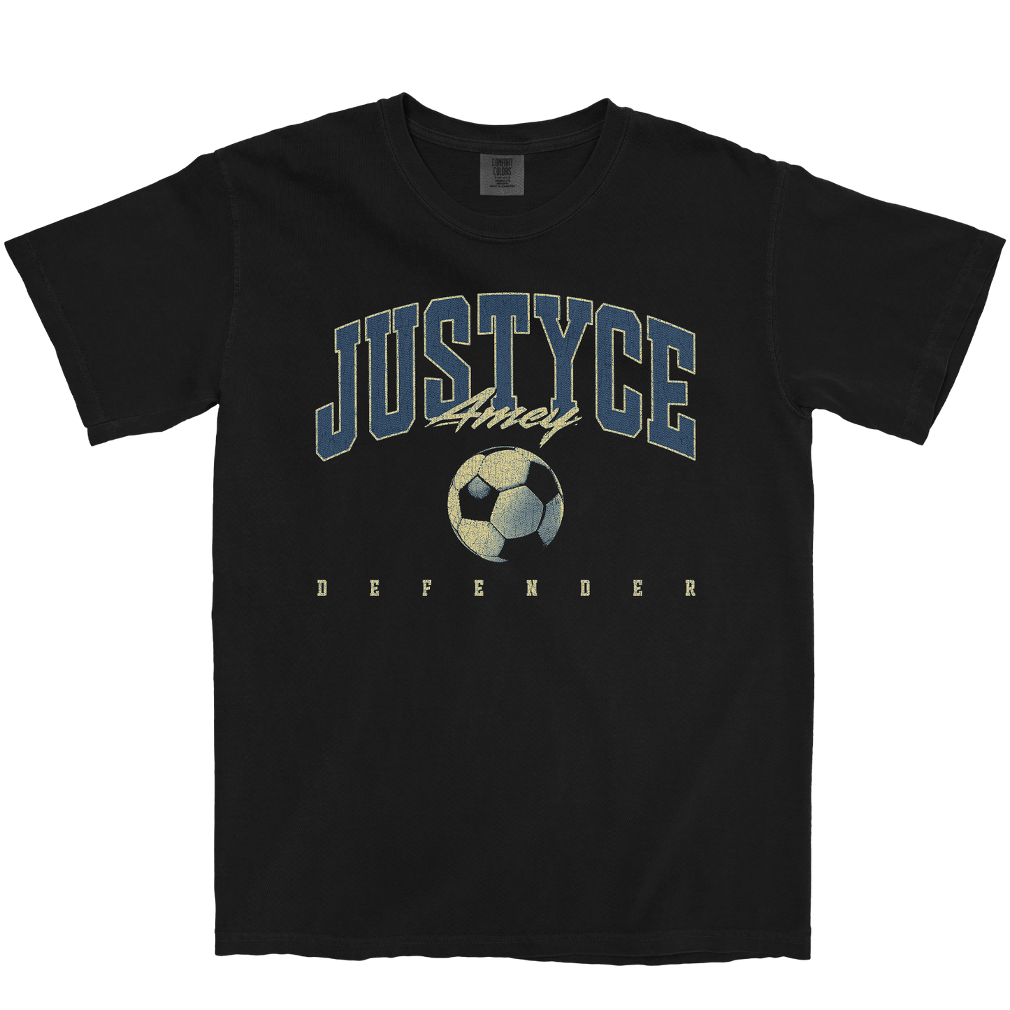 JUSTYCE AMEY RETRO BLACK TEE