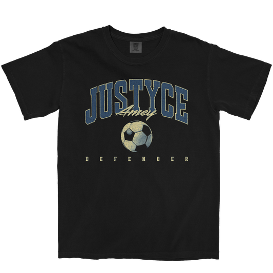 JUSTYCE AMEY RETRO BLACK TEE