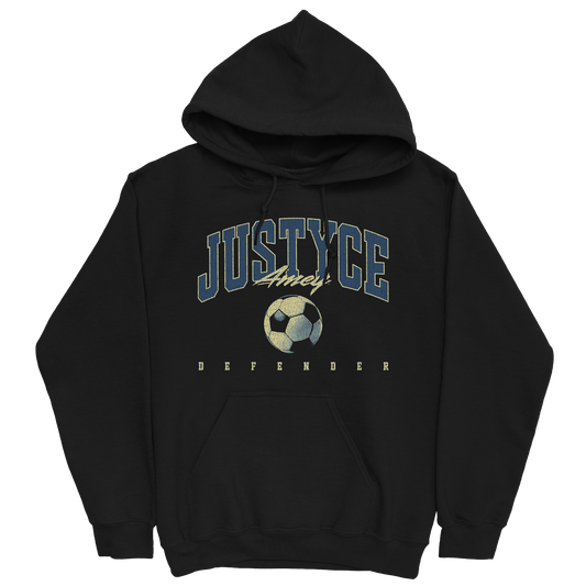 JUSTYCE AMEY RETRO BLACK HOODIE