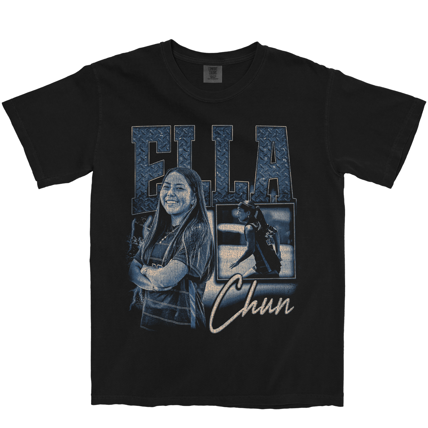 ELLA CHUN GRAPHIC BLACK TEE