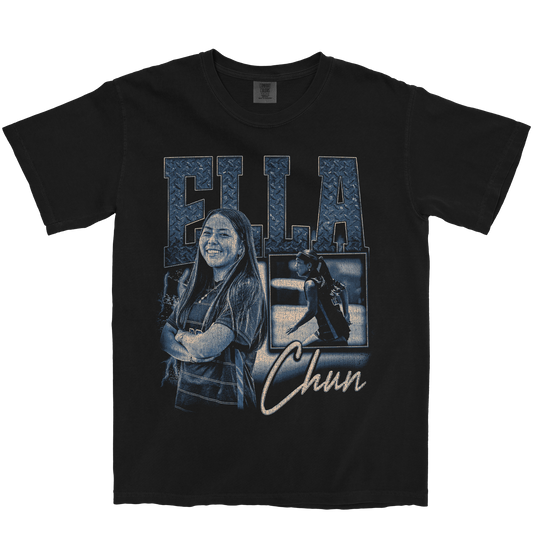ELLA CHUN GRAPHIC BLACK TEE