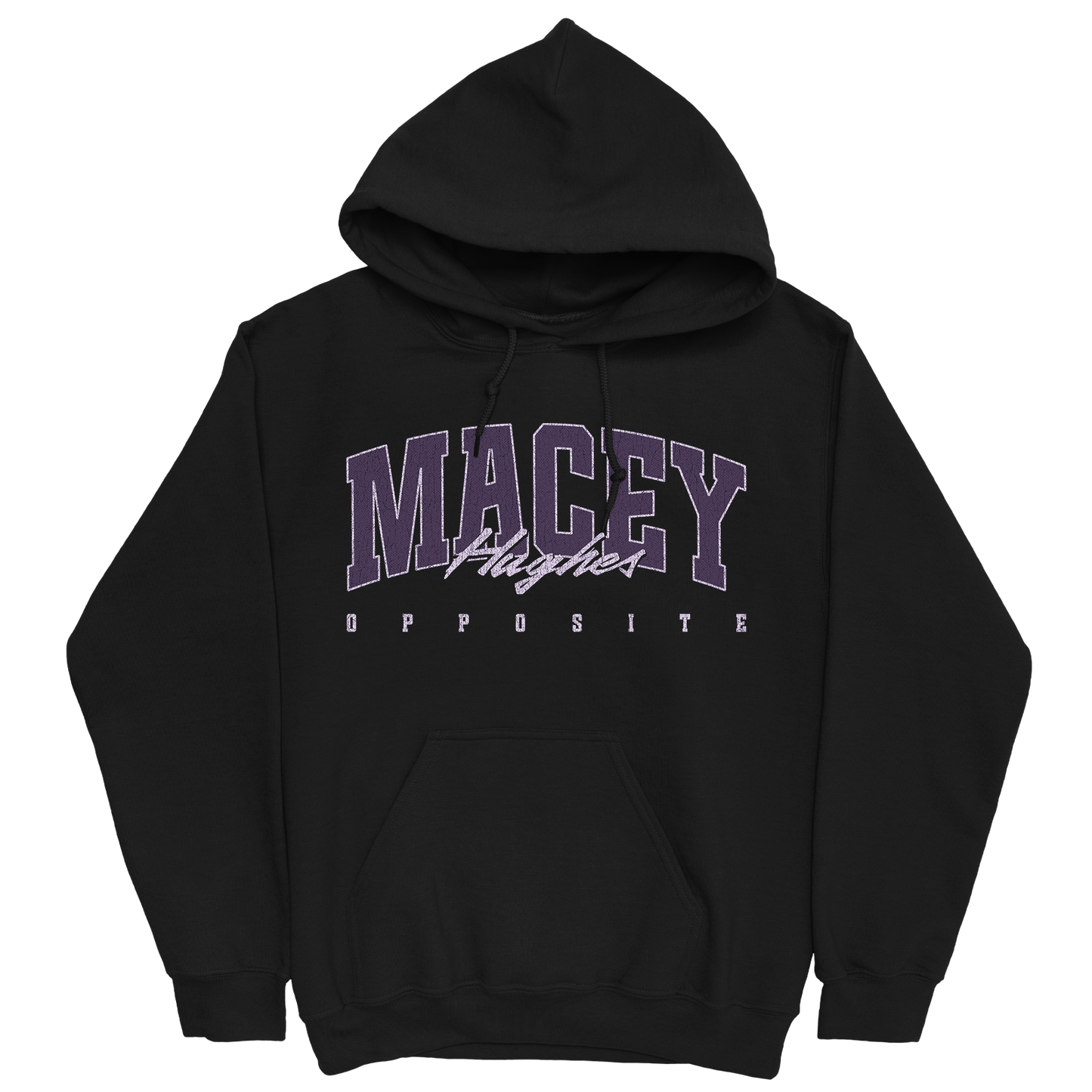 MACEY HUGHES RETRO BLACK HOODIE