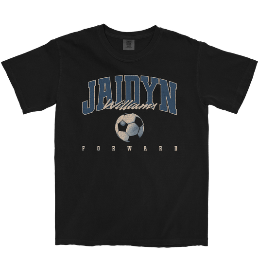 JAIDYN WILLIAMS RETRO BLACK TEE