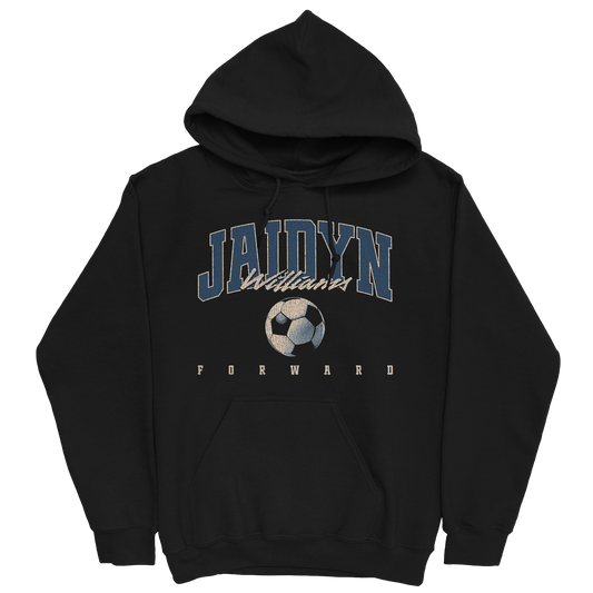 JAIDYN WILLIAMS RETRO BLACK HOODIE