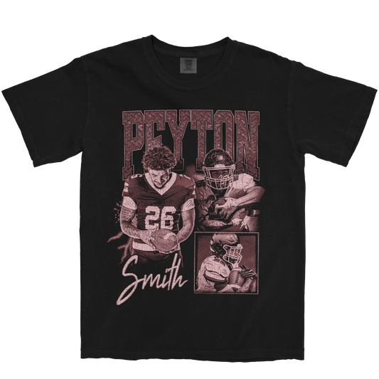 PEYTON SMITH GRAPHIC BLACK TEE