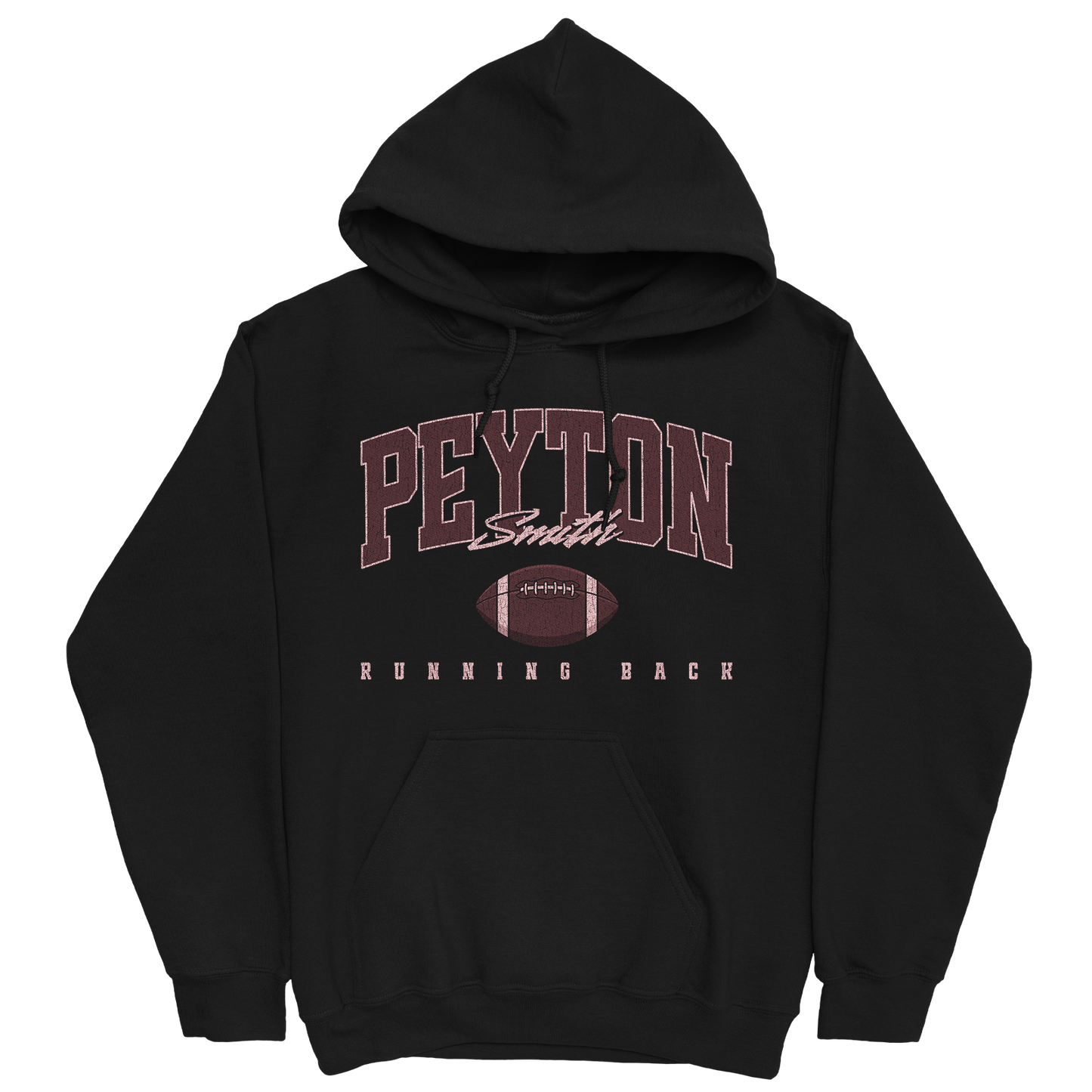 PEYTON SMITH RETRO BLACK HOODIE