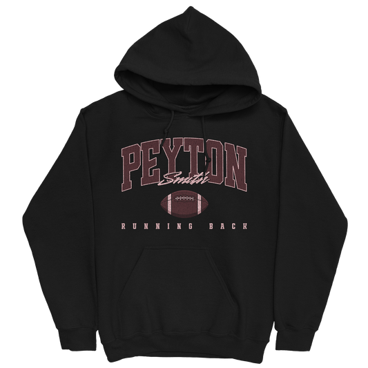 PEYTON SMITH RETRO BLACK HOODIE