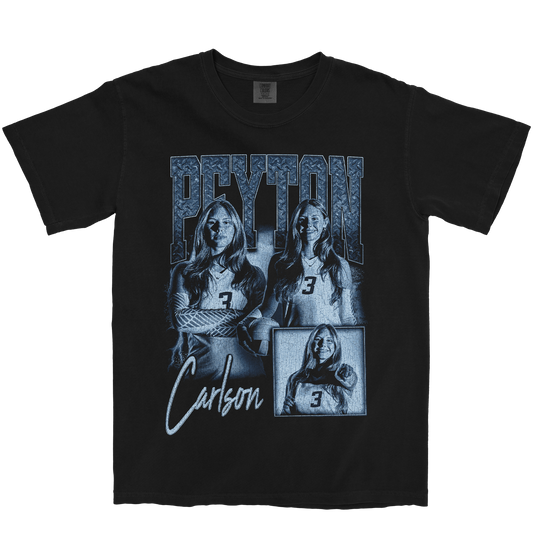 PEYTON CARLSON GRAPHIC BLACK TEE