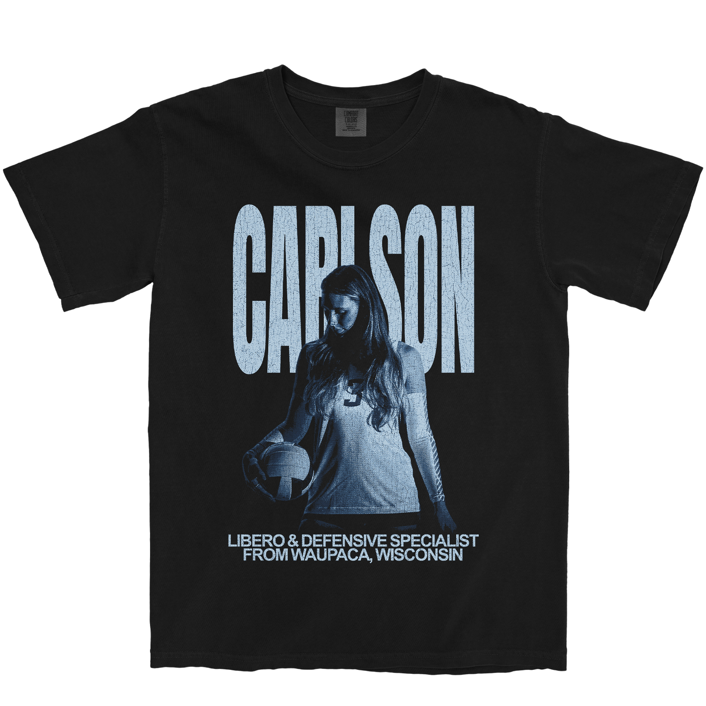 PEYTON CARLSON VINTAGE BLACK TEE