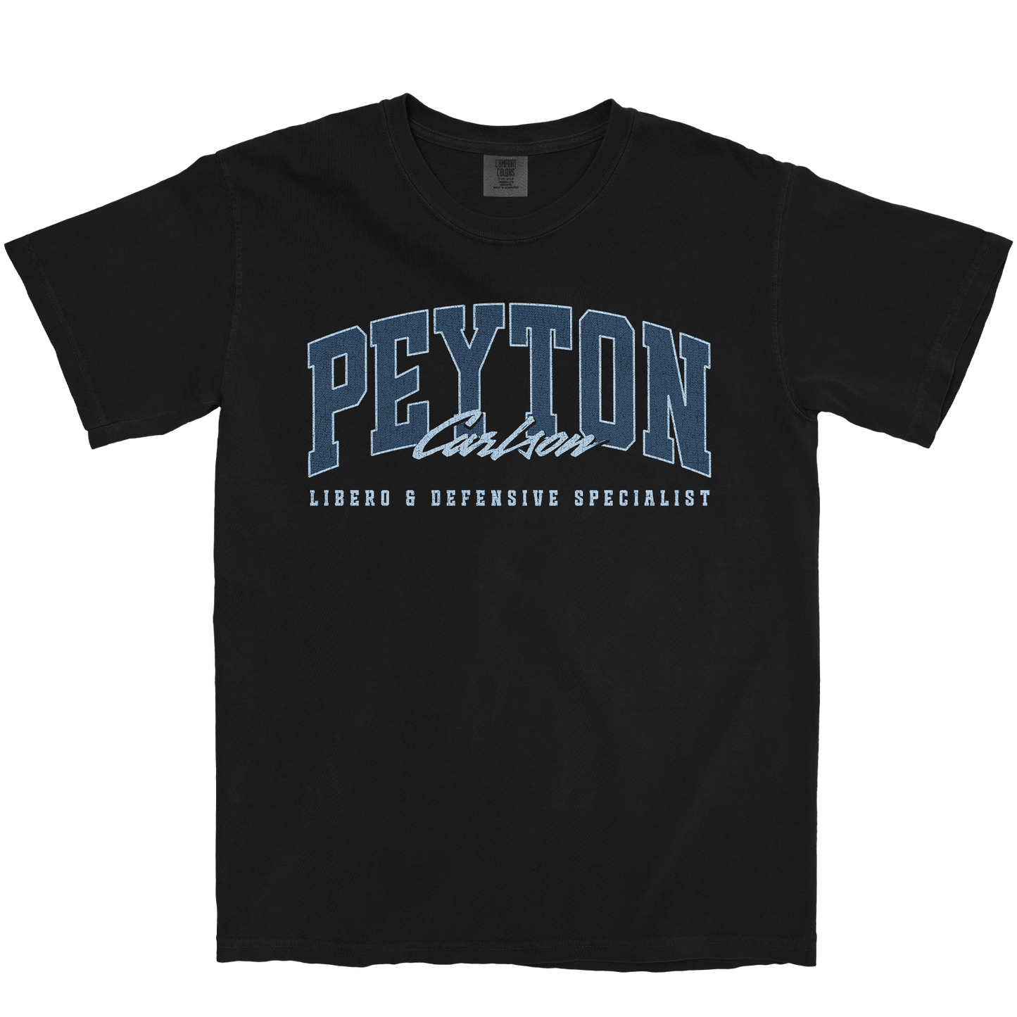 PEYTON CARLSON RETRO BLACK TEE