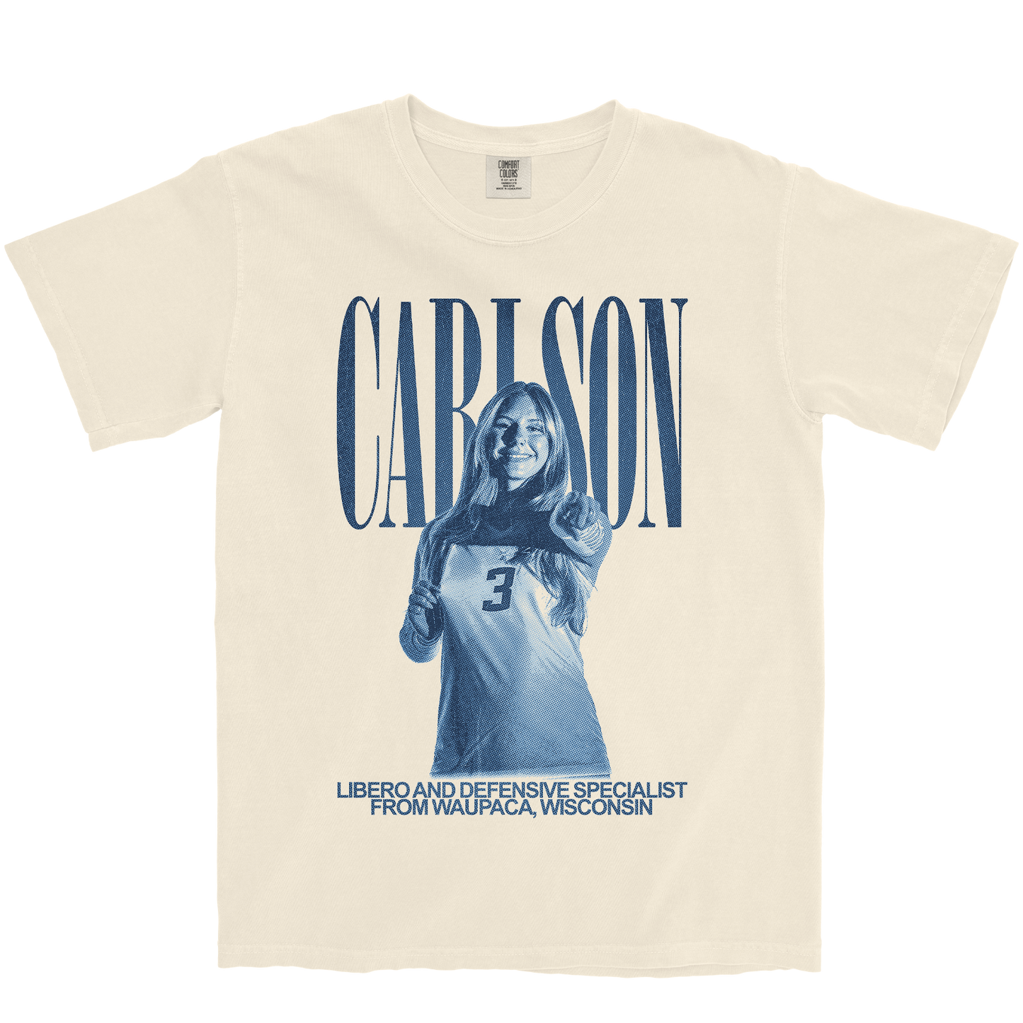 PEYTON CARLSON VINTAGE IVORY TEE