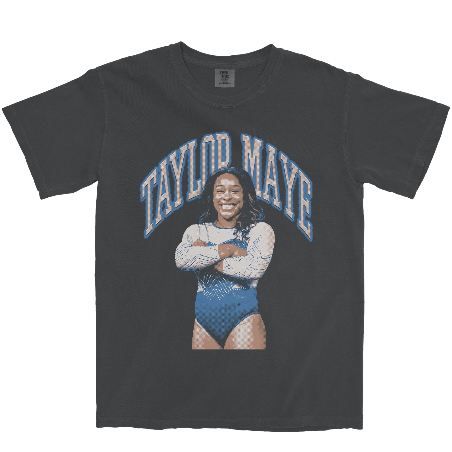 TAYLOR MAYE RETRO GRAPHITE TEE