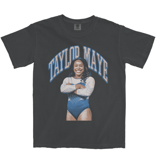 TAYLOR MAYE RETRO GRAPHITE TEE