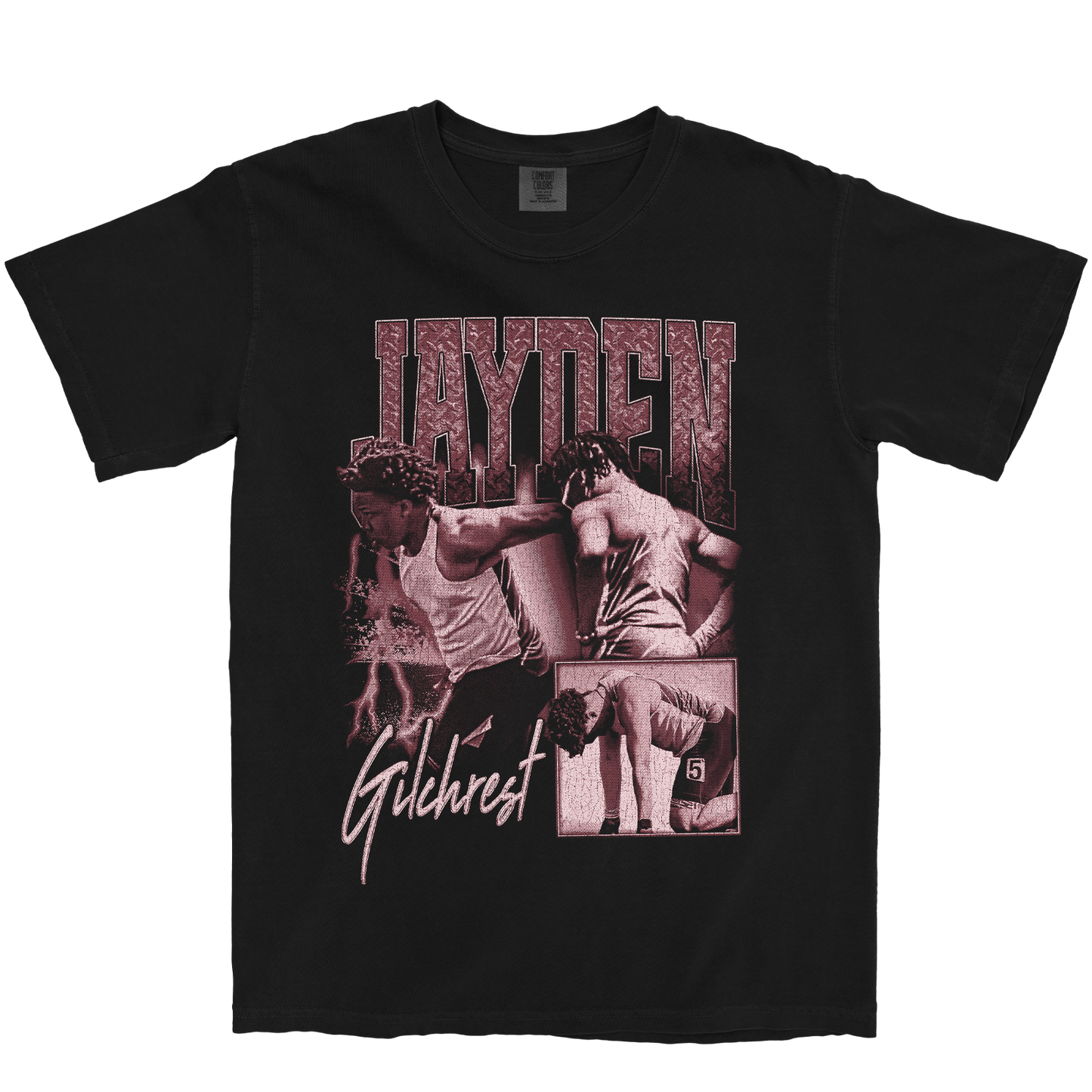 JAYDEN GILCHREST GRAPHIC BLACK TEE
