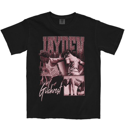 JAYDEN GILCHREST GRAPHIC BLACK TEE