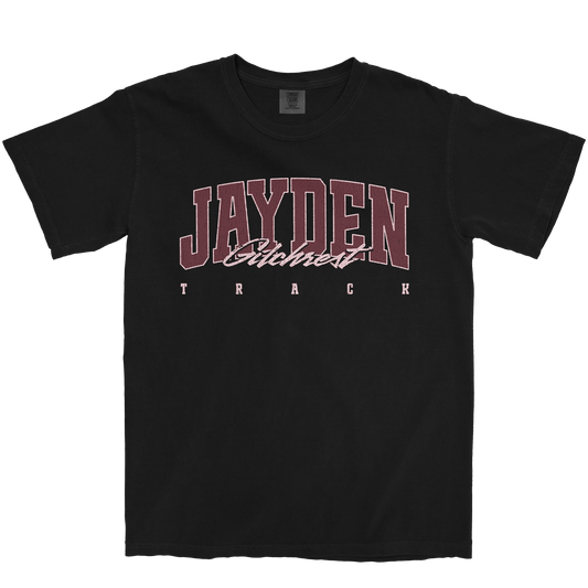 JAYDEN GILCHREST RETRO BLACK TEE