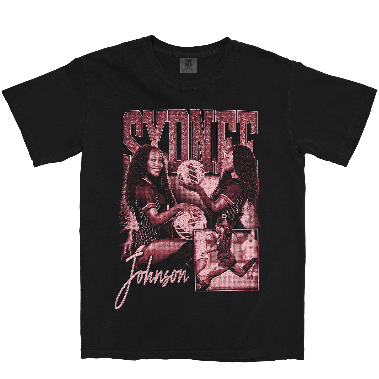 SYDNEE JOHNSON GRAPHIC BLACK TEE