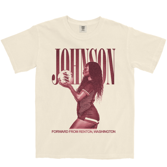 SYDNEE JOHNSON VINTAGE IVORY TEE