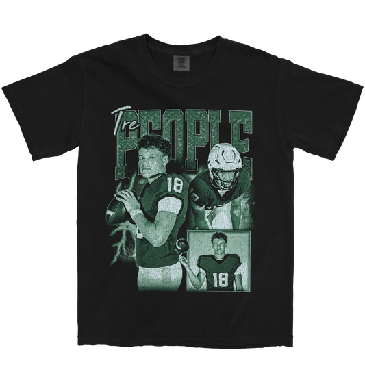 TRE PEOPLE GRAPHIC BLACK TEE