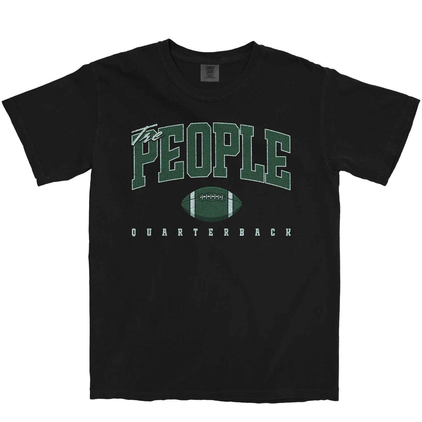 TRE PEOPLE RETRO BLACK TEE