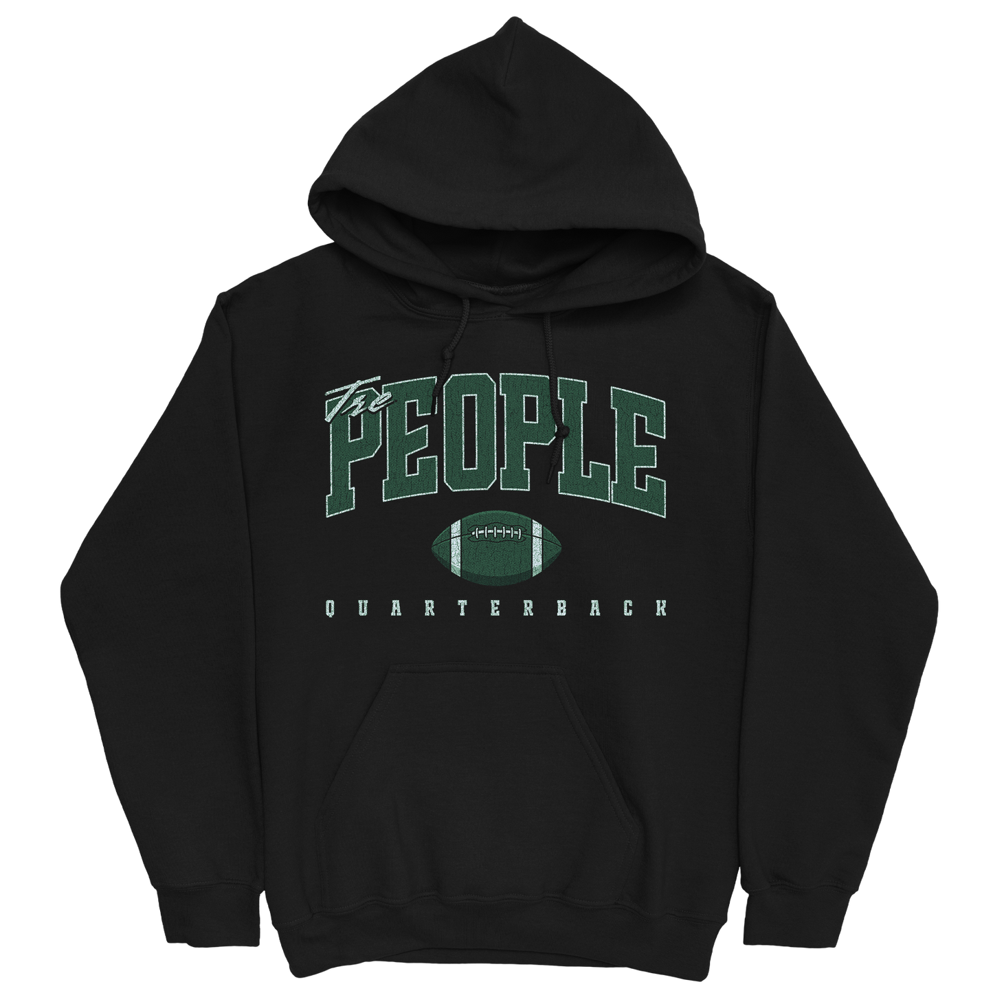 TRE PEOPLE RETRO BLACK HOODIE