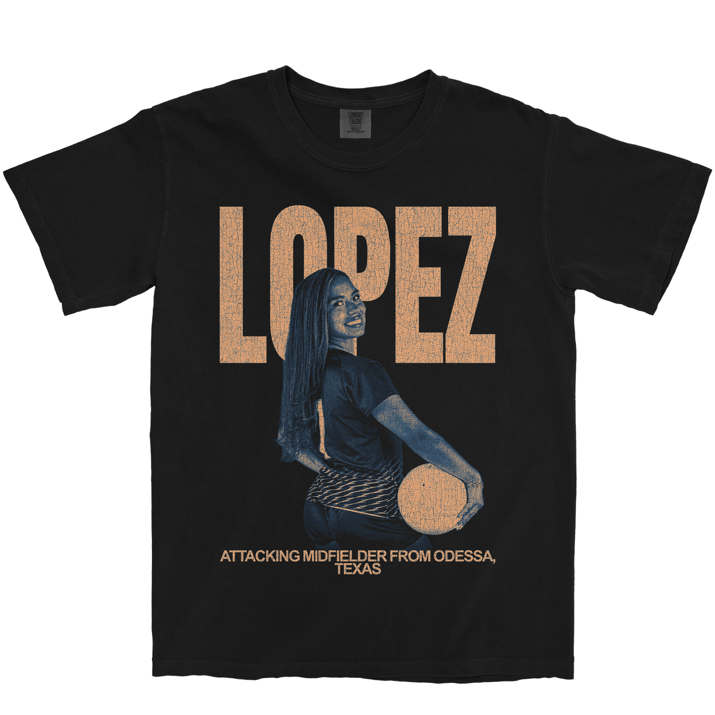 ANAI LOPEZ VINTAGE BLACK TEE