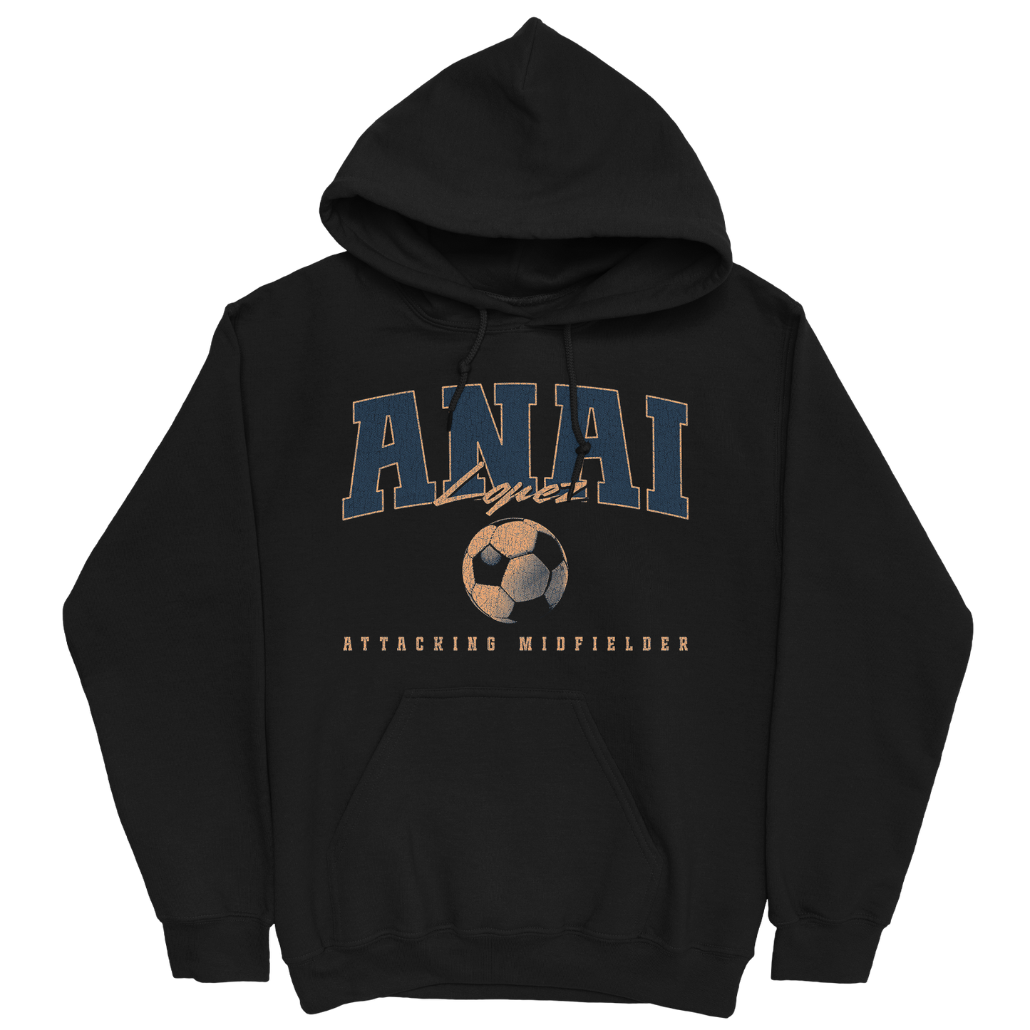ANAI LOPEZ RETRO BLACK HOODIE