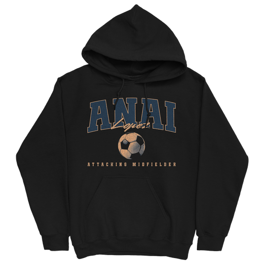 ANAI LOPEZ RETRO BLACK HOODIE