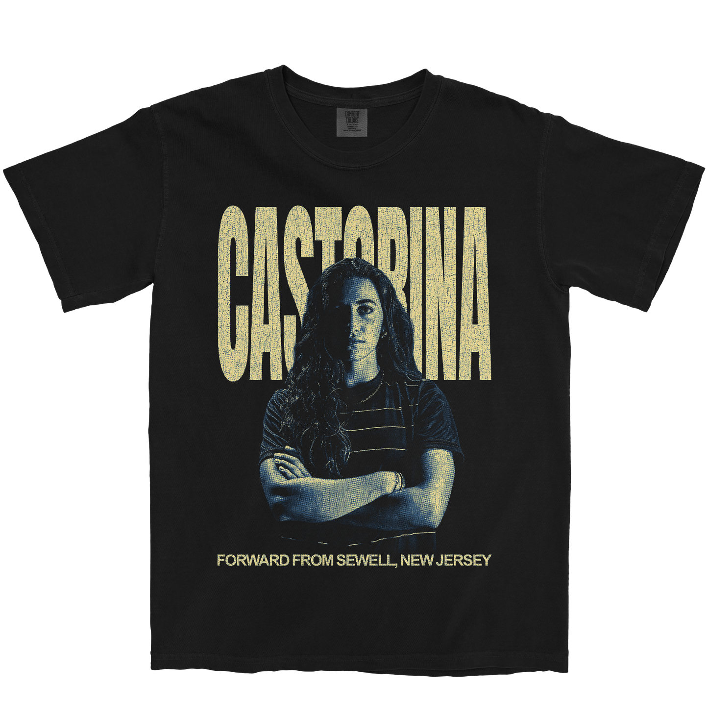 JESSICA CASTORINA VINTAGE BLACK TEE