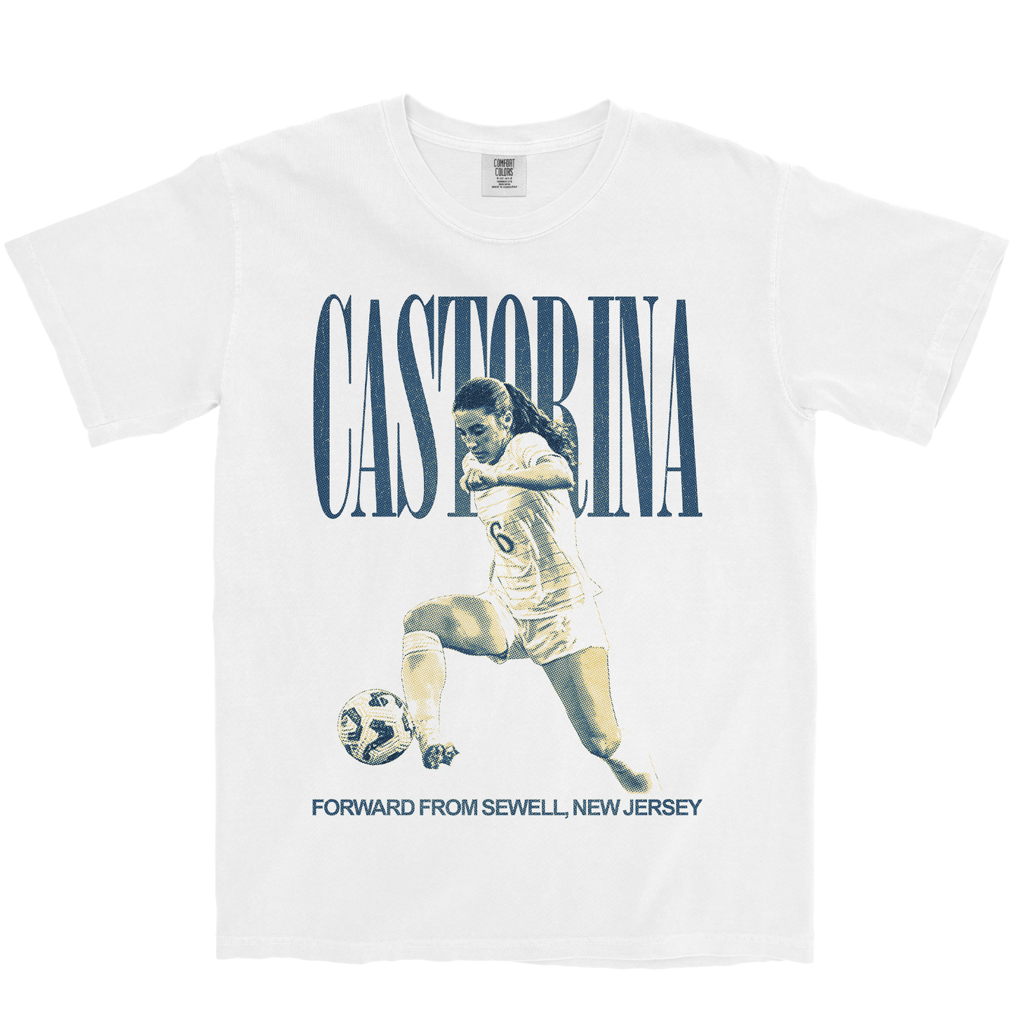 JESSICA CASTORINA VINTAGE WHITE TEE
