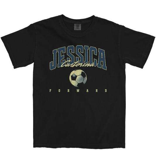 JESSICA CASTORINA RETRO BLACK TEE