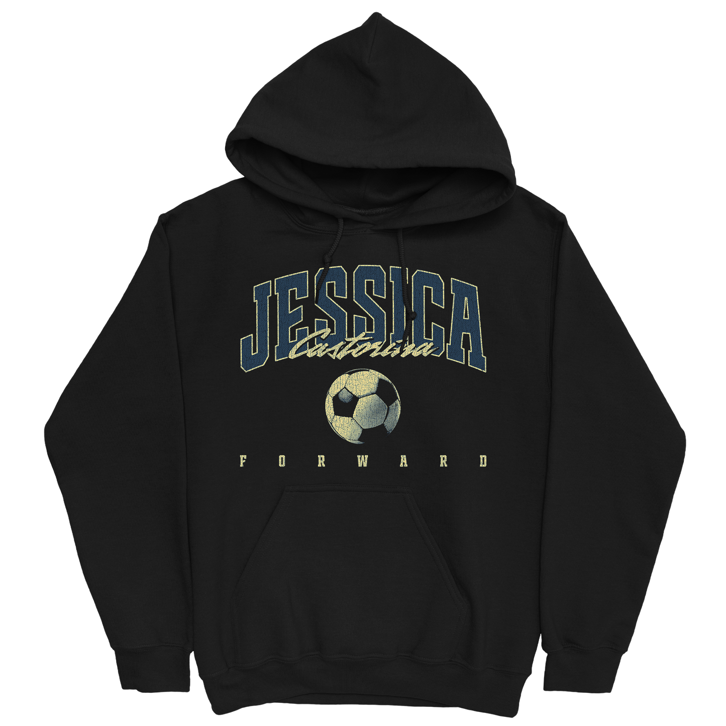 JESSICA CASTORINA RETRO BLACK HOODIE
