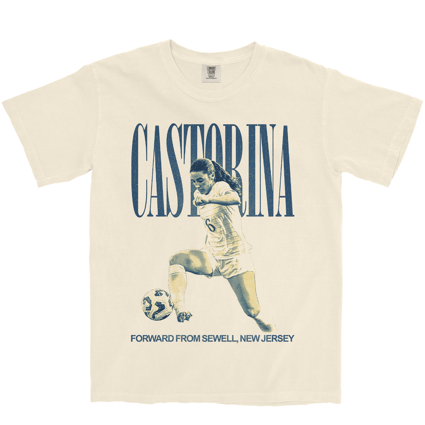 JESSICA CASTORINA VINTAGE IVORY TEE