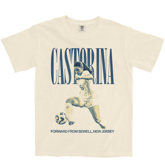 JESSICA CASTORINA VINTAGE IVORY TEE