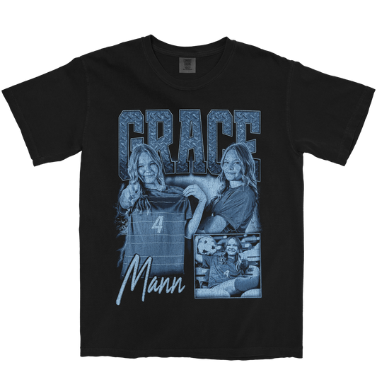 GRACE MANN GRAPHIC BLACK TEE