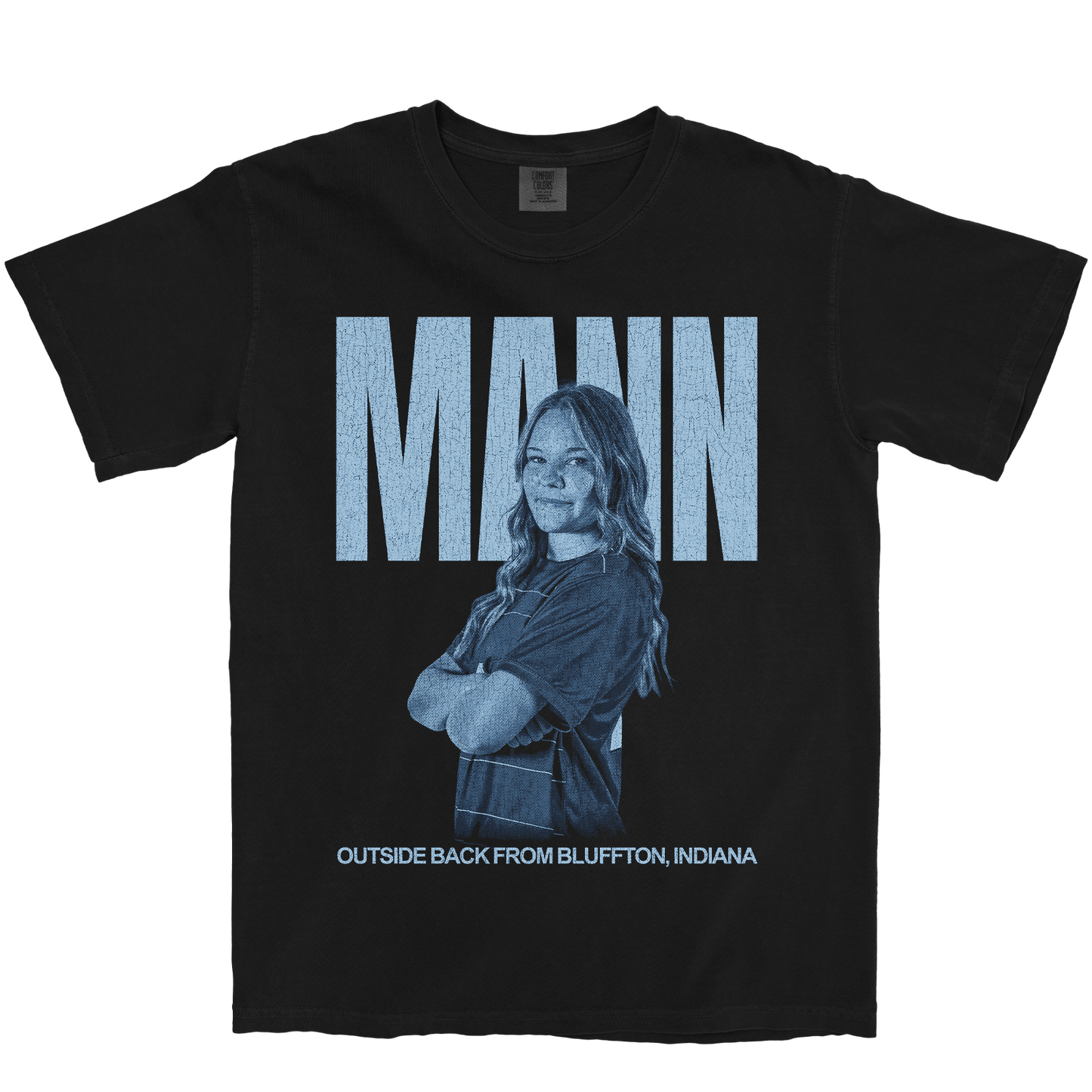GRACE MANN VINTAGE BLACK TEE