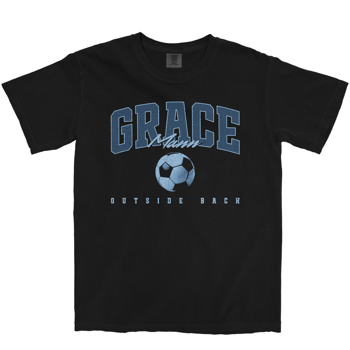 GRACE MANN RETRO BLACK TEE