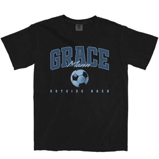 GRACE MANN RETRO BLACK TEE