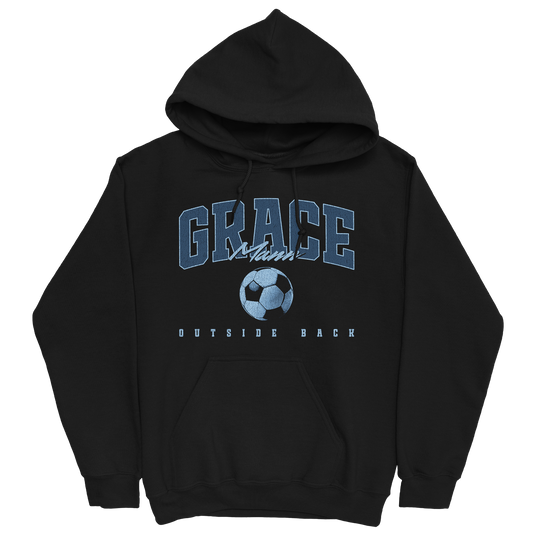 GRACE MANN RETRO BLACK HOODIE